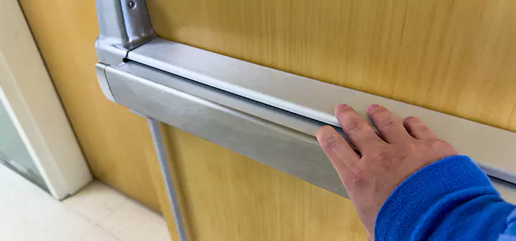 Installing a Push Bar on a Door Agawam
